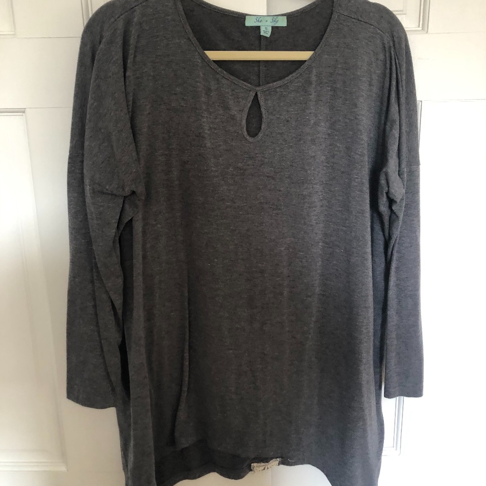 Grey Long Sleeve Shirt